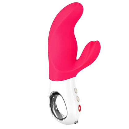 Fun Factory Miss Bi rožinis dviejų variklių silikoninis intymus prietaisas 17 cm