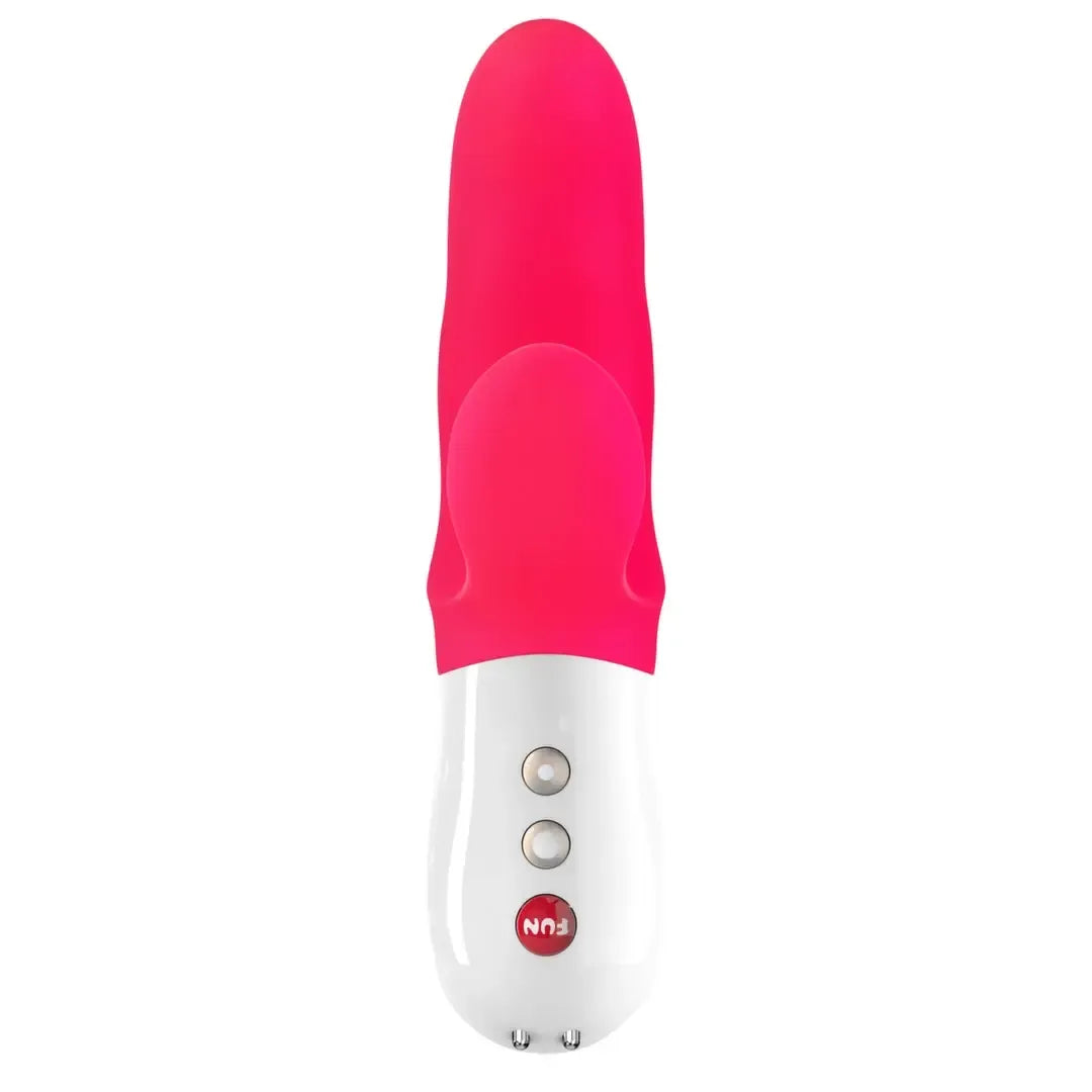 Fun Factory Miss Bi rožinis dviejų variklių silikoninis intymus prietaisas 17 cm