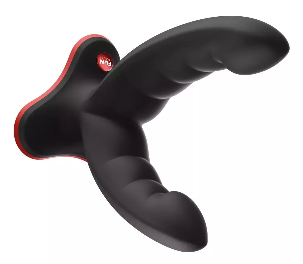 Fun Factory Ryde Black lankstus dvigubas silikoninis modelis 12,3/10 cm