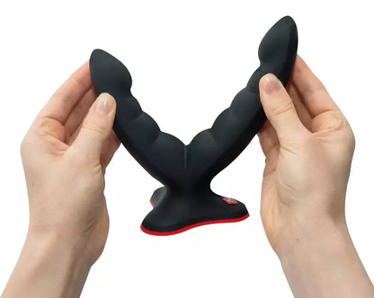 Fun Factory Ryde Black lankstus dvigubas silikoninis modelis 12,3/10 cm