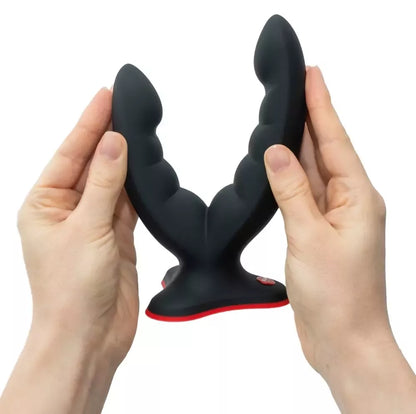 Fun Factory Ryde Black lankstus dvigubas silikoninis modelis 12,3/10 cm