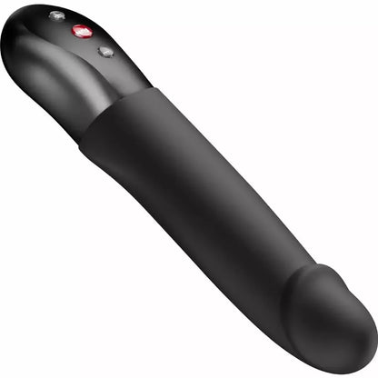 Fun Factory Stronic Real Black – pulsuojantis stūmoklinis intymus prietaisas, 20 cm