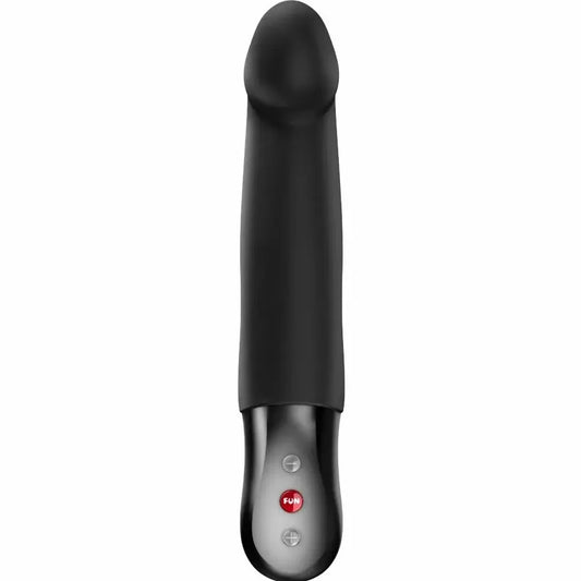 Fun Factory Stronic Real Black – pulsuojantis stūmoklinis intymus prietaisas, 20 cm