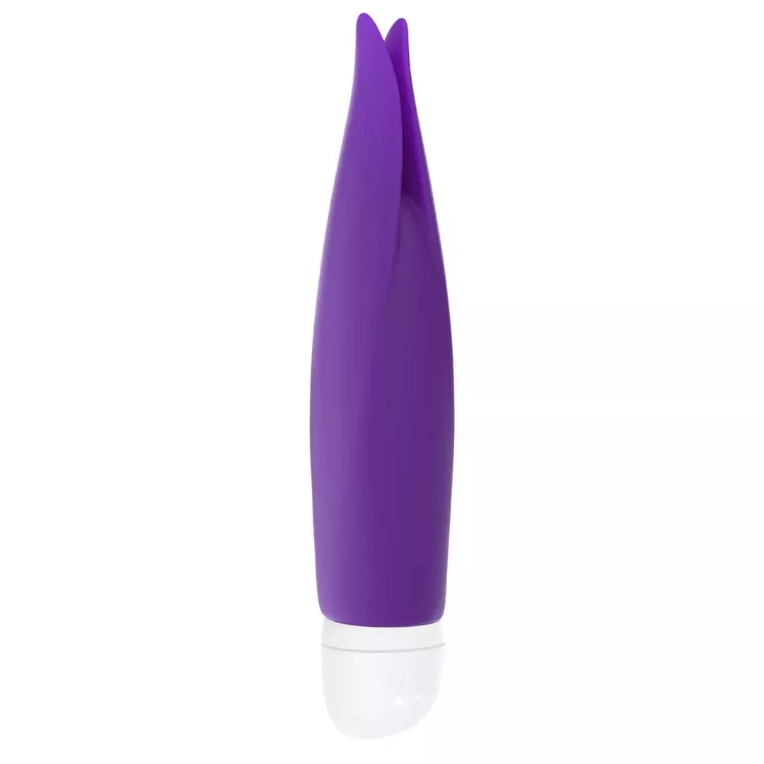 Fun Factory Volita Violet mini vibratorius – kompaktiškas, vandeniui atsparus, veikiantis su baterijomis