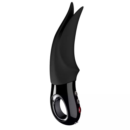 Fun Factory Volta G5 Black – dvigubo antgalio vibruojanti sistema, atspari vandeniui, 19 cm