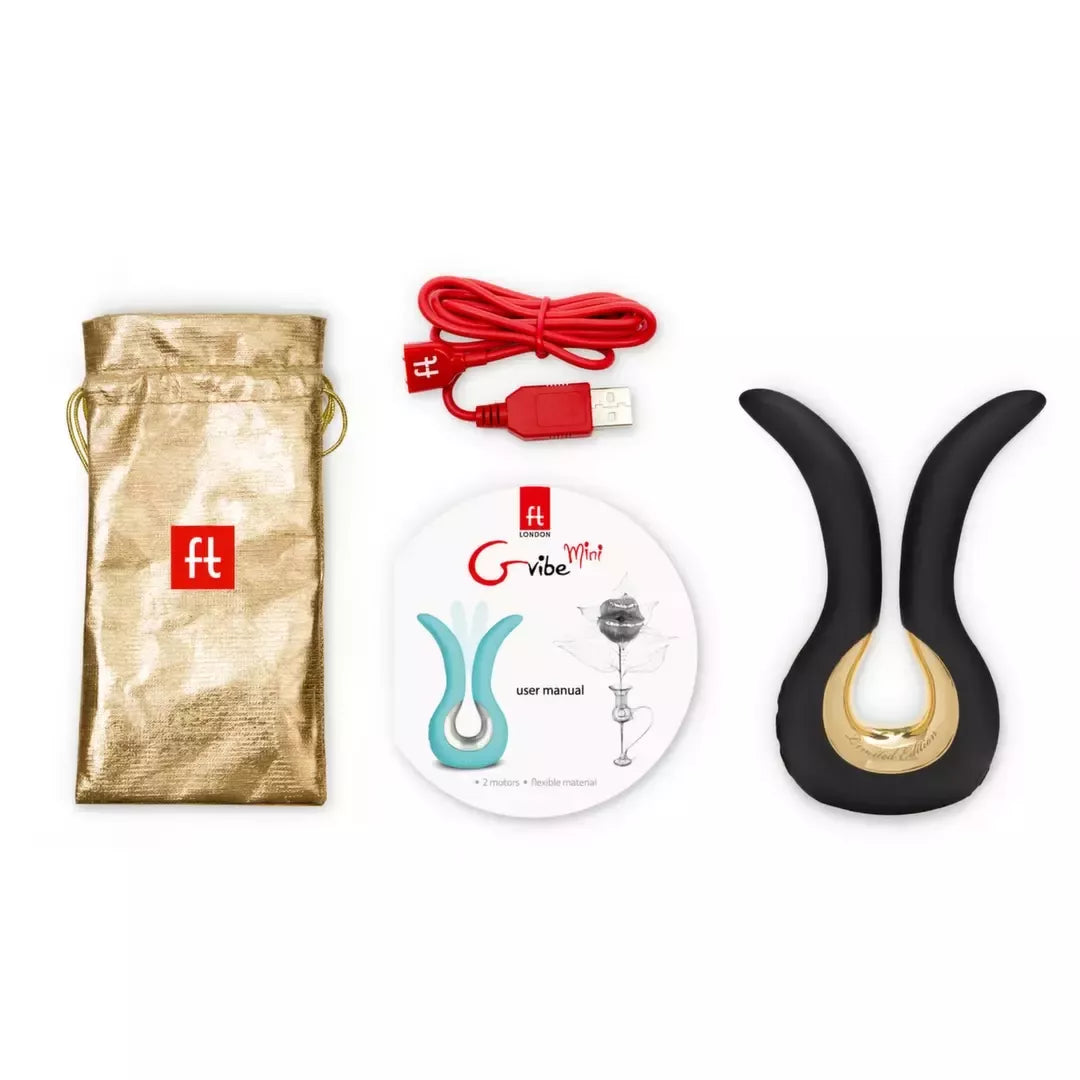 FunToys Gvibe Mini Gold – kompaktiškas dviejų varikliukų intymus prietaisas