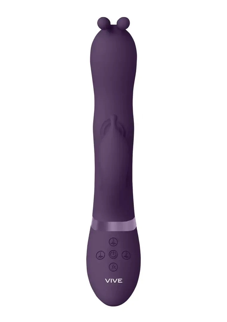 Gada PulseWave Bunny Ear intymus masažuoklis su trimis nepriklausomais varikliais