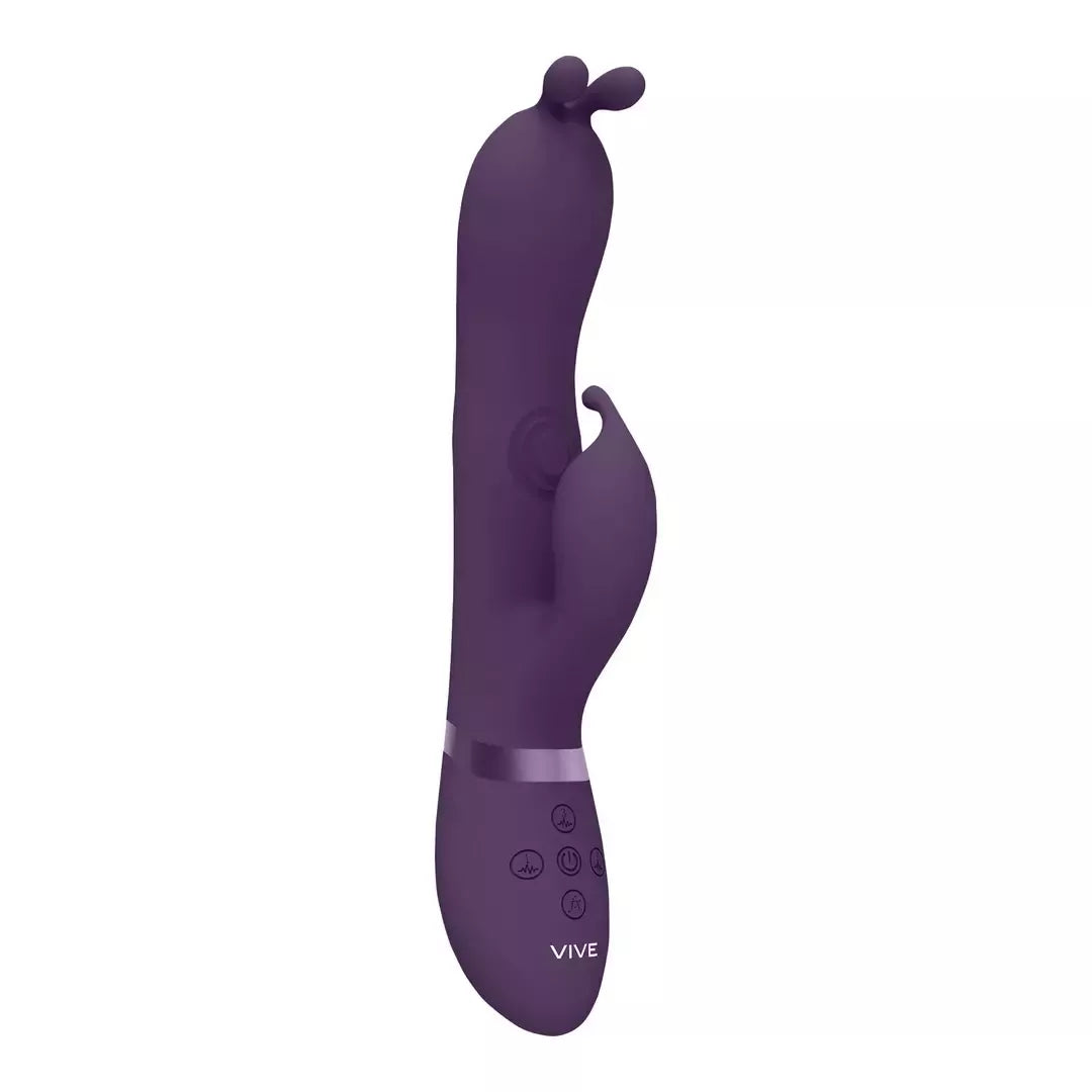 Gada PulseWave Bunny Ear intymusis masažuoklis su trimis nepriklausomais varikliais