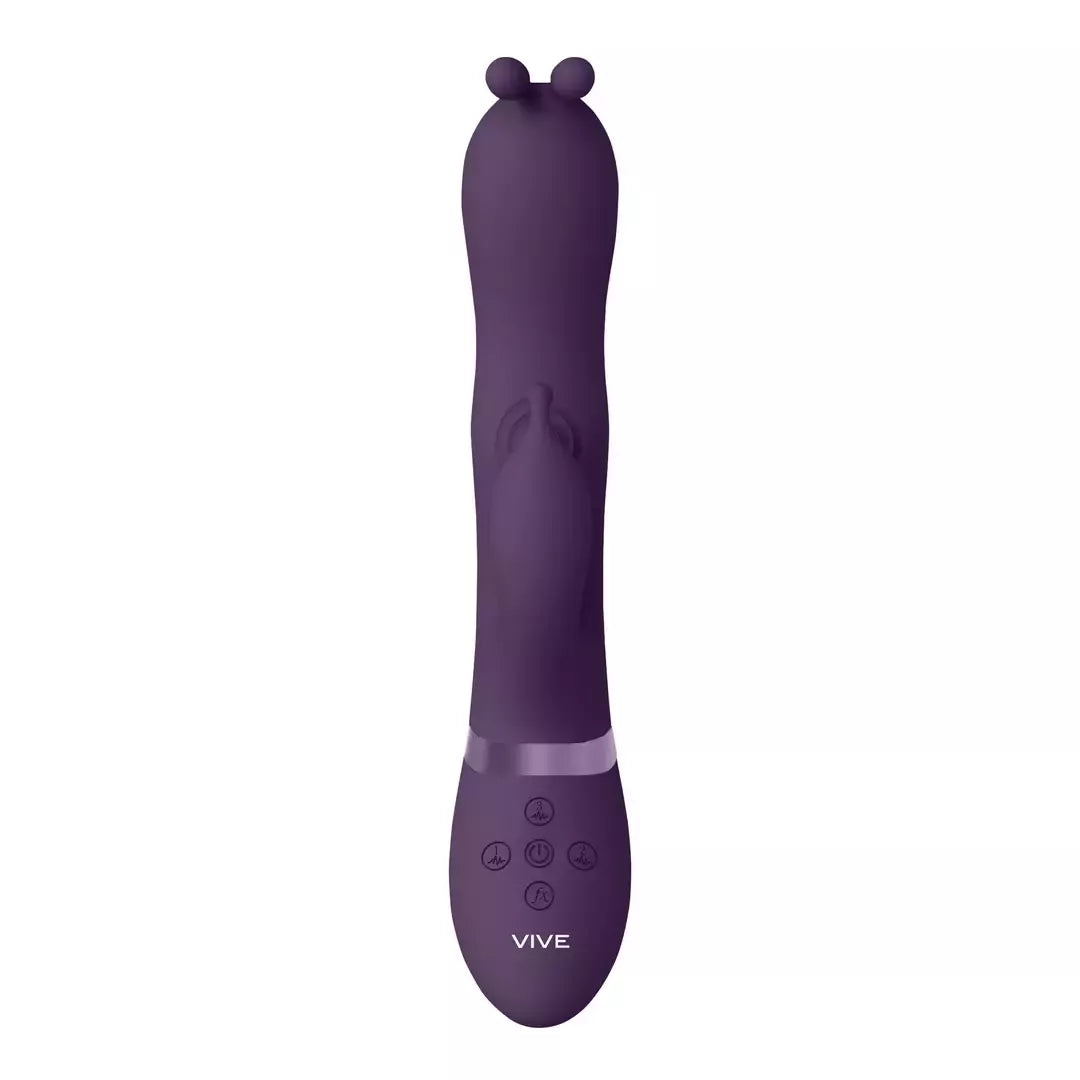 Gada PulseWave Bunny Ear intymusis masažuoklis su trimis nepriklausomais varikliais
