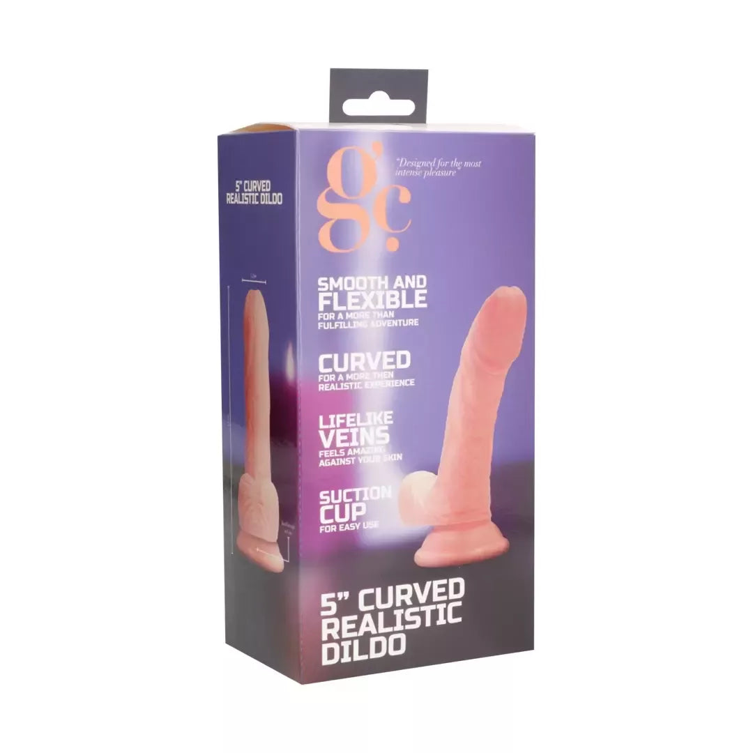 GC by Shots RealRock Model 5 intymus prietaisas su siurbtuku, 13 cm, juodas