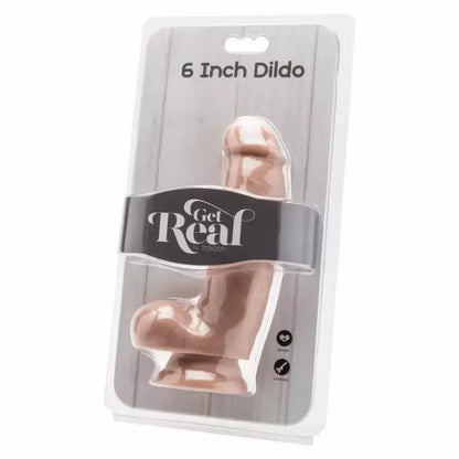 GET REAL 12 cm kūno spalvos intymus aksesuaras su anatominiu pagrindu