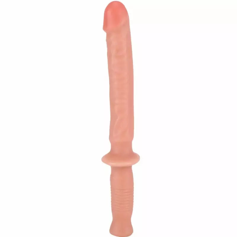 GET REAL The Manhandler 38 cm anatominis PVC vibrotrenažeris, natūralios spalvos