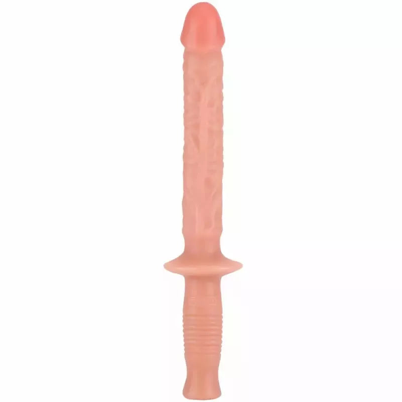 GET REAL The Manhandler 38 cm anatominis PVC vibrotrenažeris, natūralios spalvos