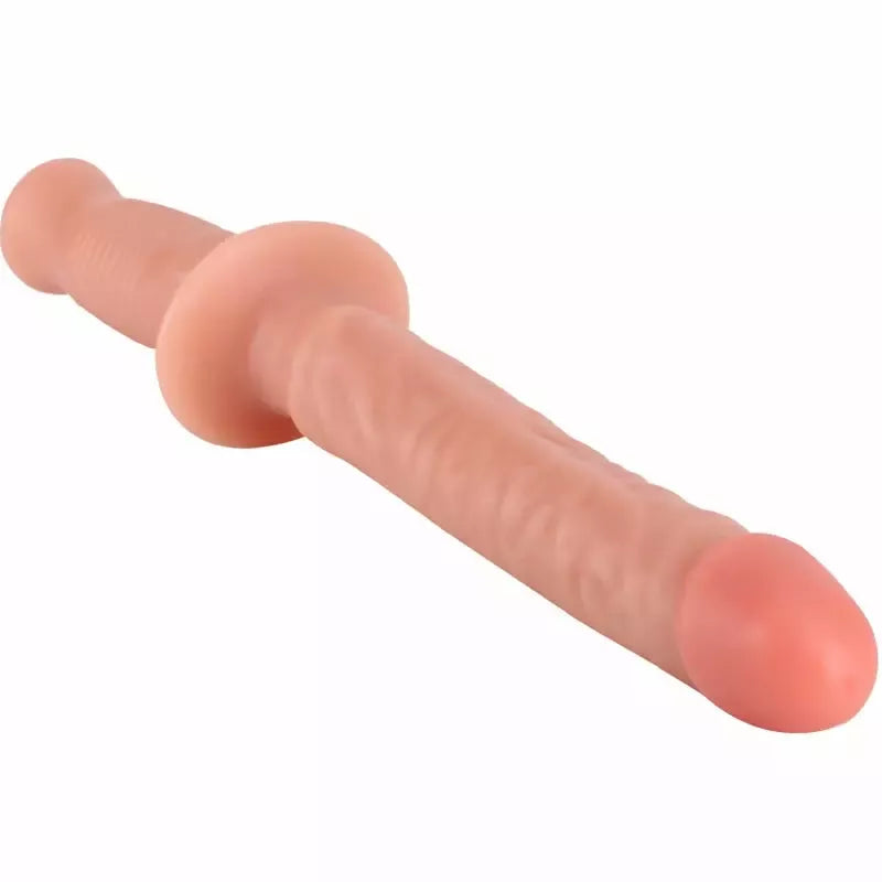 GET REAL The Manhandler 38 cm anatominis PVC vibrotrenažeris, natūralios spalvos