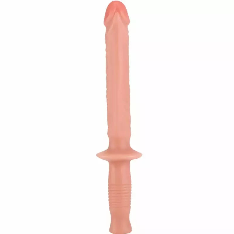 GET REAL The Manhandler 38 cm anatominis PVC vibrotrenažeris, natūralios spalvos