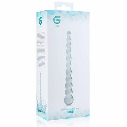 Gildo Glas No. 20 karoliukų formos stiklinis intymus modelis, skaidrus, 18 cm