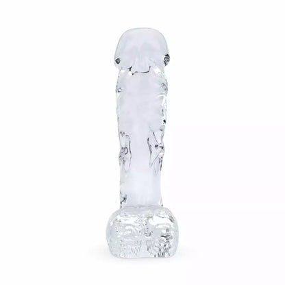 Gildo Glass Model No. 29 – anatominis dildas su ryškiomis venomis, temperatūriniai žaidimai