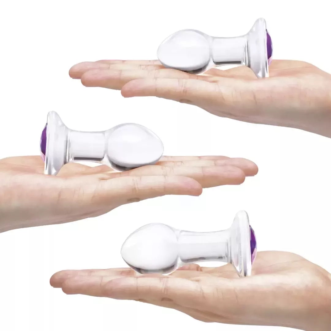Glas Bling Bling stiklinis analinis treniruočių rinkinys, 3 dalių – įvairių dydžių
