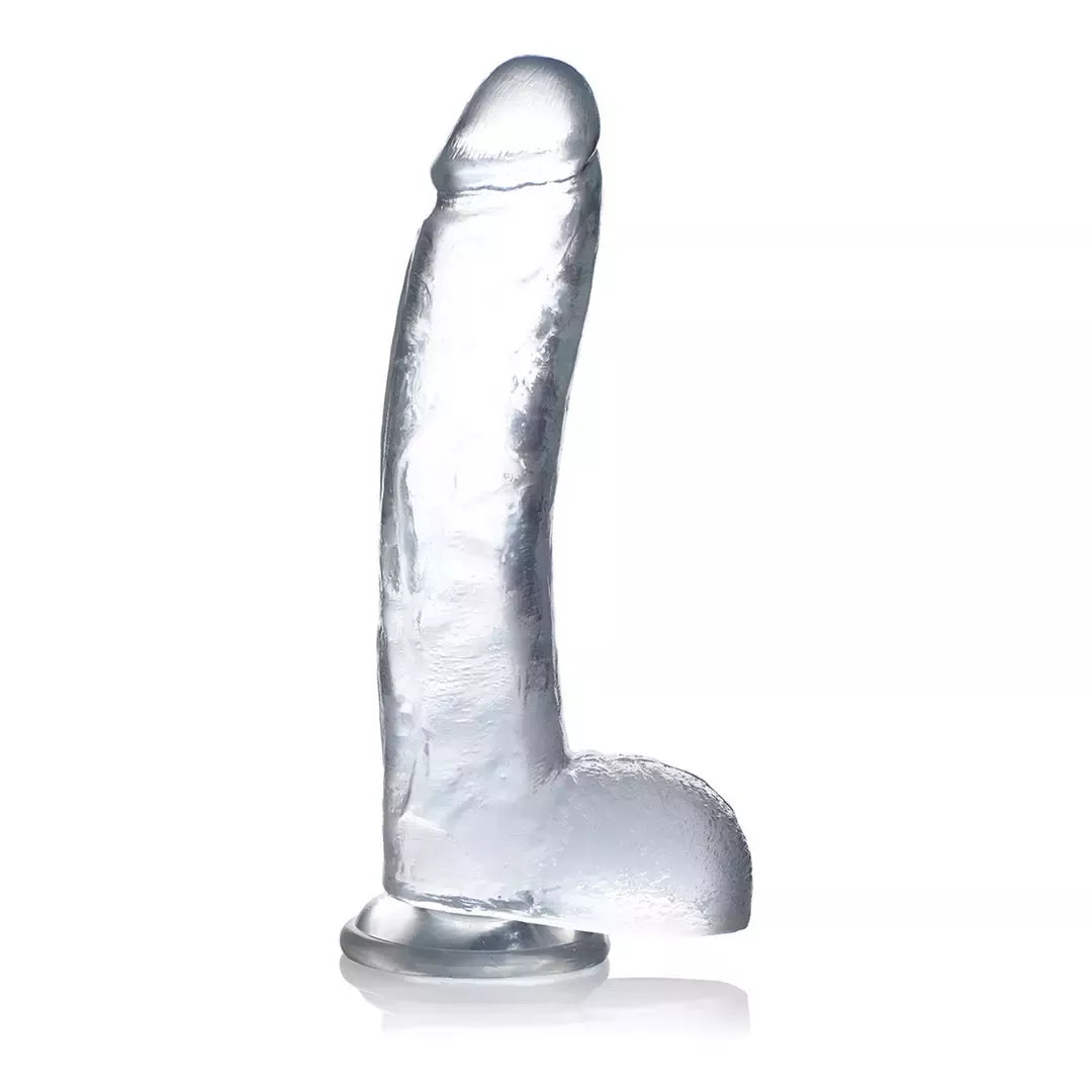Glas Crystal Series 25,5 cm stiklinis modelis su siurbtuku, skaidrus