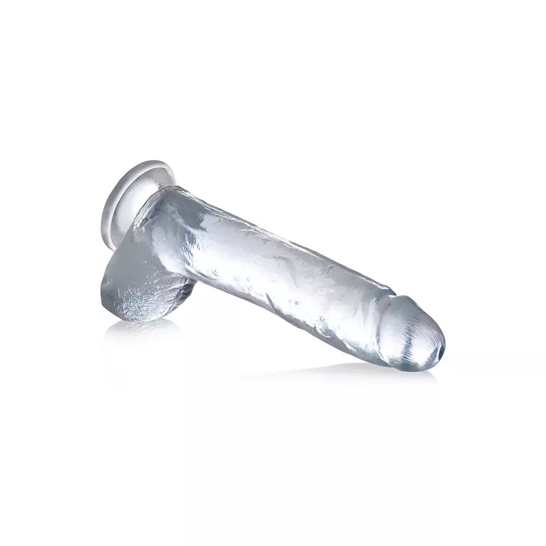 Glas Crystal Series 25,5 cm stiklinis modelis su siurbtuku, skaidrus