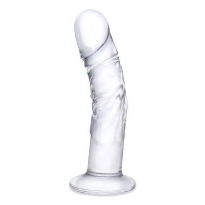 Gläs išlenktas stiklinis modelis su venų detalėmis 18 cm - skaidrus, anatominės formos