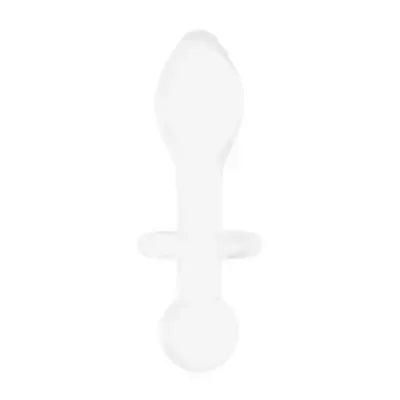 Glas Rocker Borosilicate Glass Intimate Plug – ergonomiška forma, skaidrus