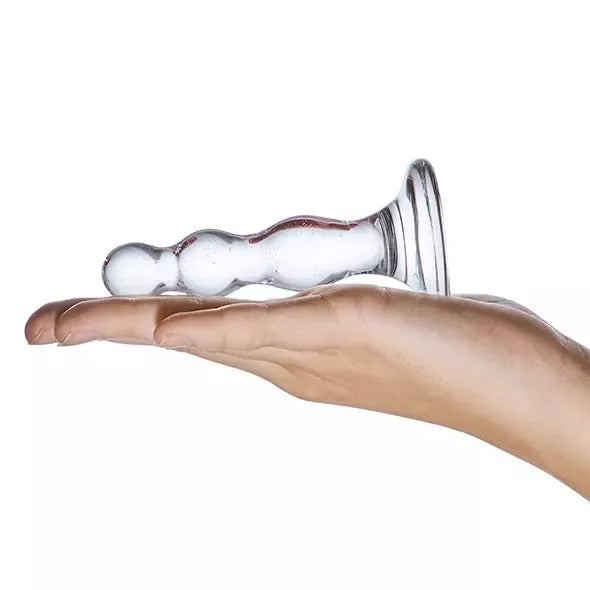 Glas Triple Play stiklinis malonumų modelis, spiralinis dizainas, 10 cm