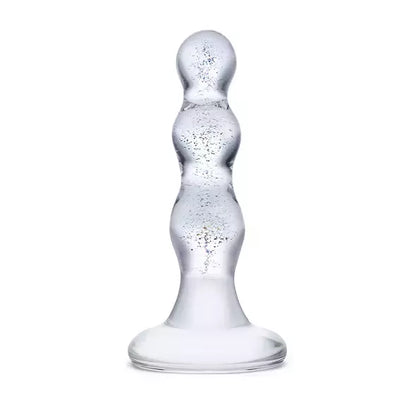 Glas Triple Play stiklinis malonumų modelis, spiralinis dizainas, 10 cm