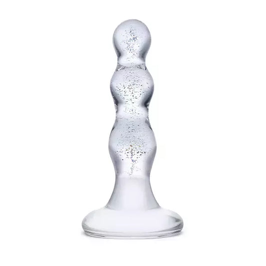 Glas Triple Play stiklinis malonumų modelis, spiralinis dizainas, 10 cm