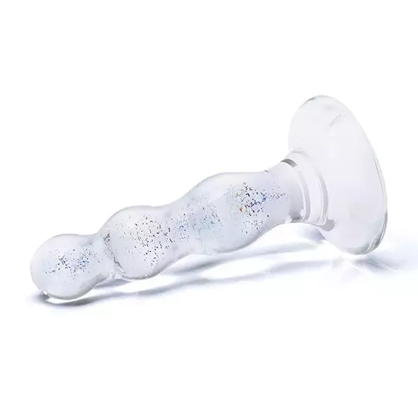 Glas Triple Play stiklinis malonumų modelis, spiralinis dizainas, 10 cm