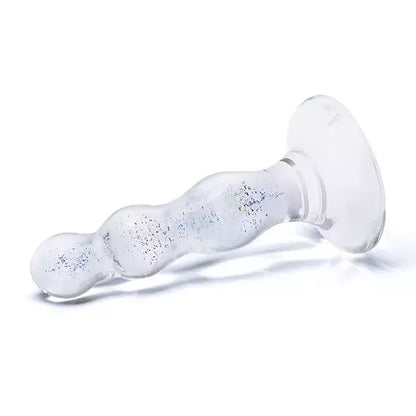 Glas Triple Play stiklinis malonumų modelis, spiralinis dizainas, 10 cm