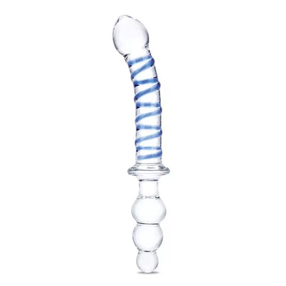 Glas Twister stiklinis dvipusis intymios aplinkos įrenginys, 23,5 cm, skaidrus