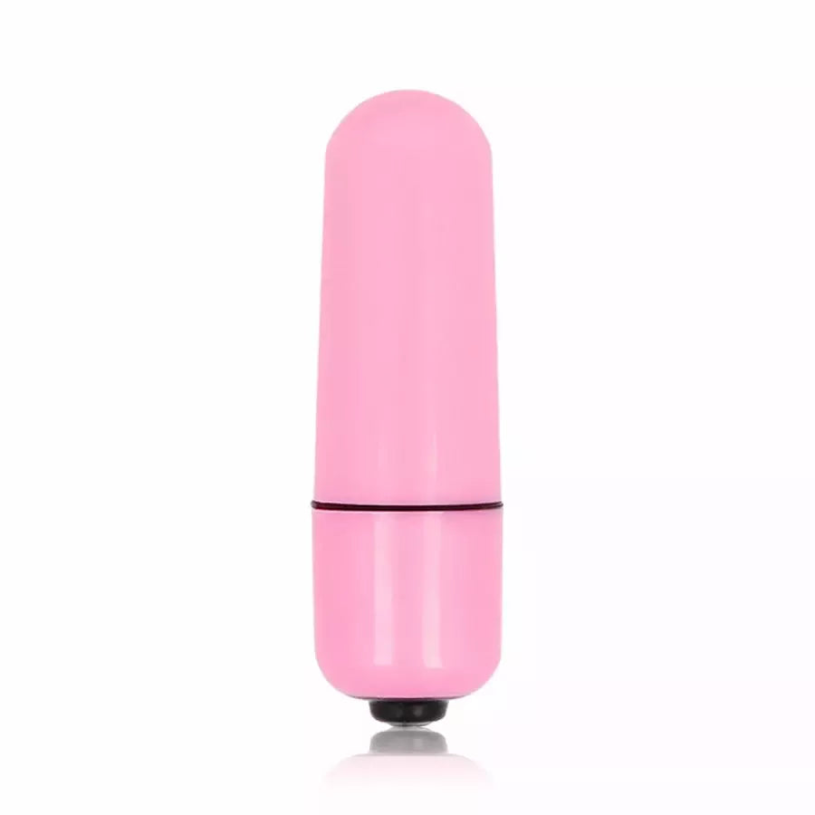 Glossy Small Bullet Vibe Deep Rose ABS kompaktiškas, vandeniui atsparus, 58 mm