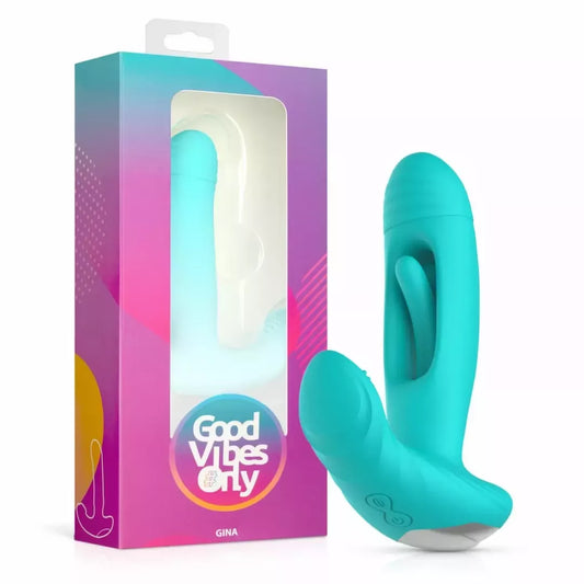Good Vibes Only Gina stimuliatorius G taškui su plazdėjimo funkcija, 10 režimų, rožinis