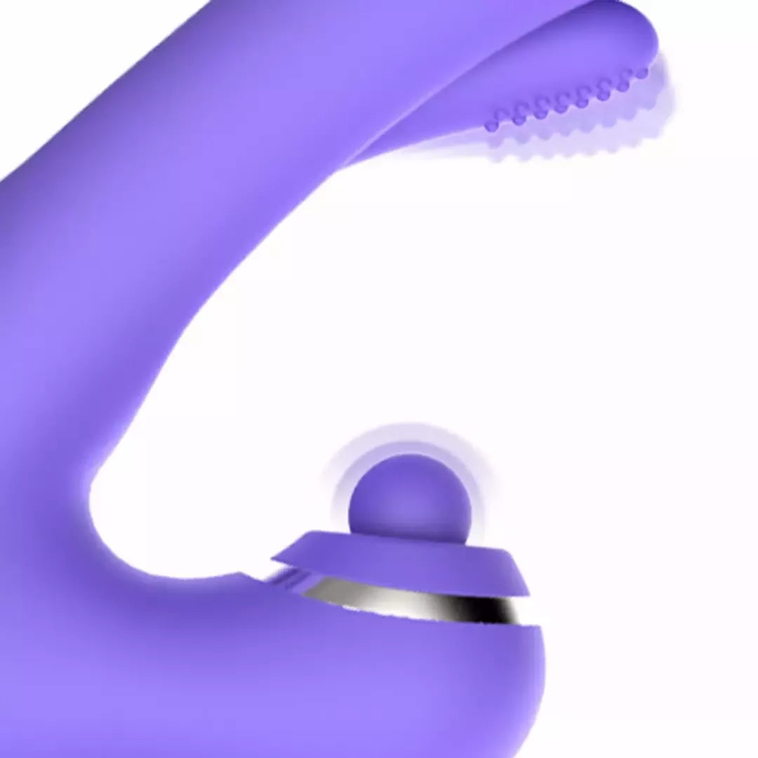 Good Vibes Only Tess silikoninis Rabbit vibratorius su dvigubais varikliais, rožinis