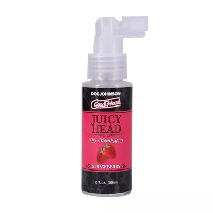 GoodHead Juicy Head braškių skonio burnos drėkinimo purškiklis 60 ml veganiška formulė