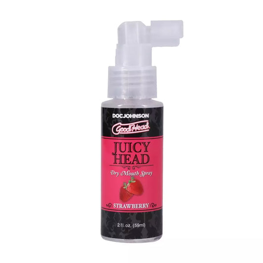 GoodHead Juicy Head braškių skonio burnos drėkinimo purškiklis 60 ml veganiška formulė