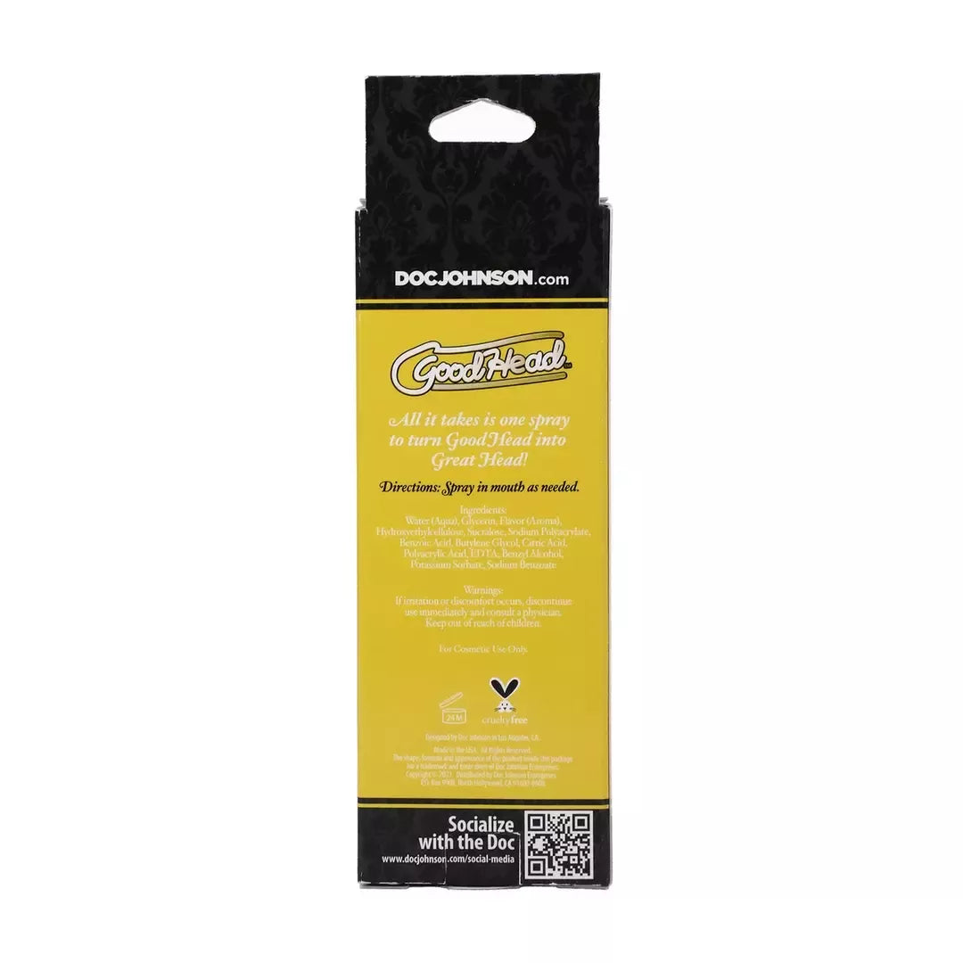 GoodHead Juicy Head burnos drėkinimo purškiklis, ananasų skonio, 59 ml, be cukraus, veganiškas