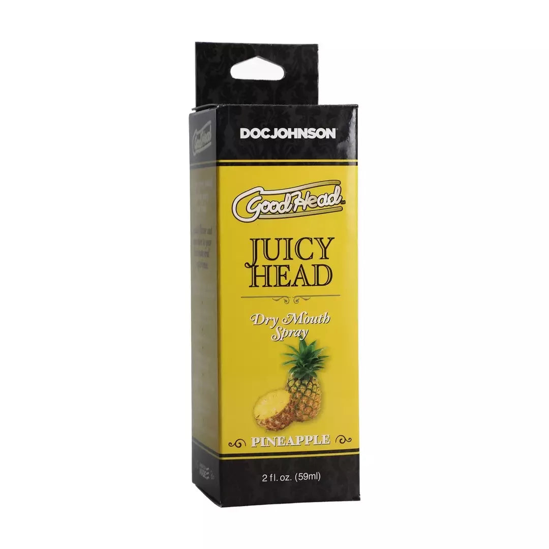 GoodHead Juicy Head burnos drėkinimo purškiklis, ananasų skonio, 59 ml, be cukraus, veganiškas