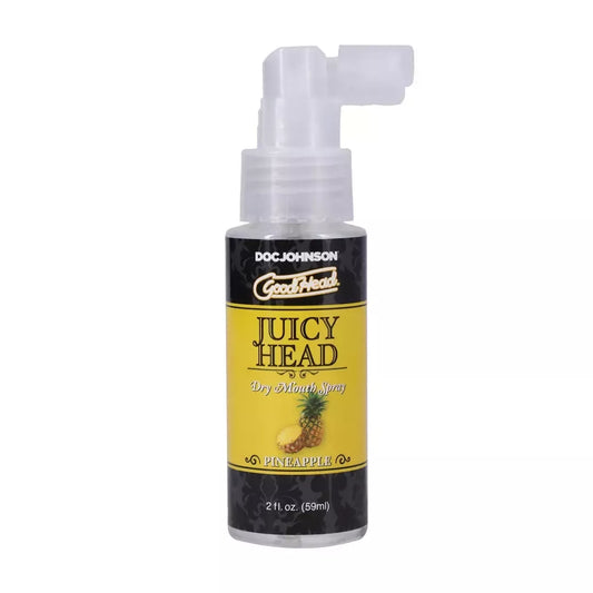 GoodHead Juicy Head burnos drėkinimo purškiklis, ananasų skonio, 59 ml, be cukraus, veganiškas