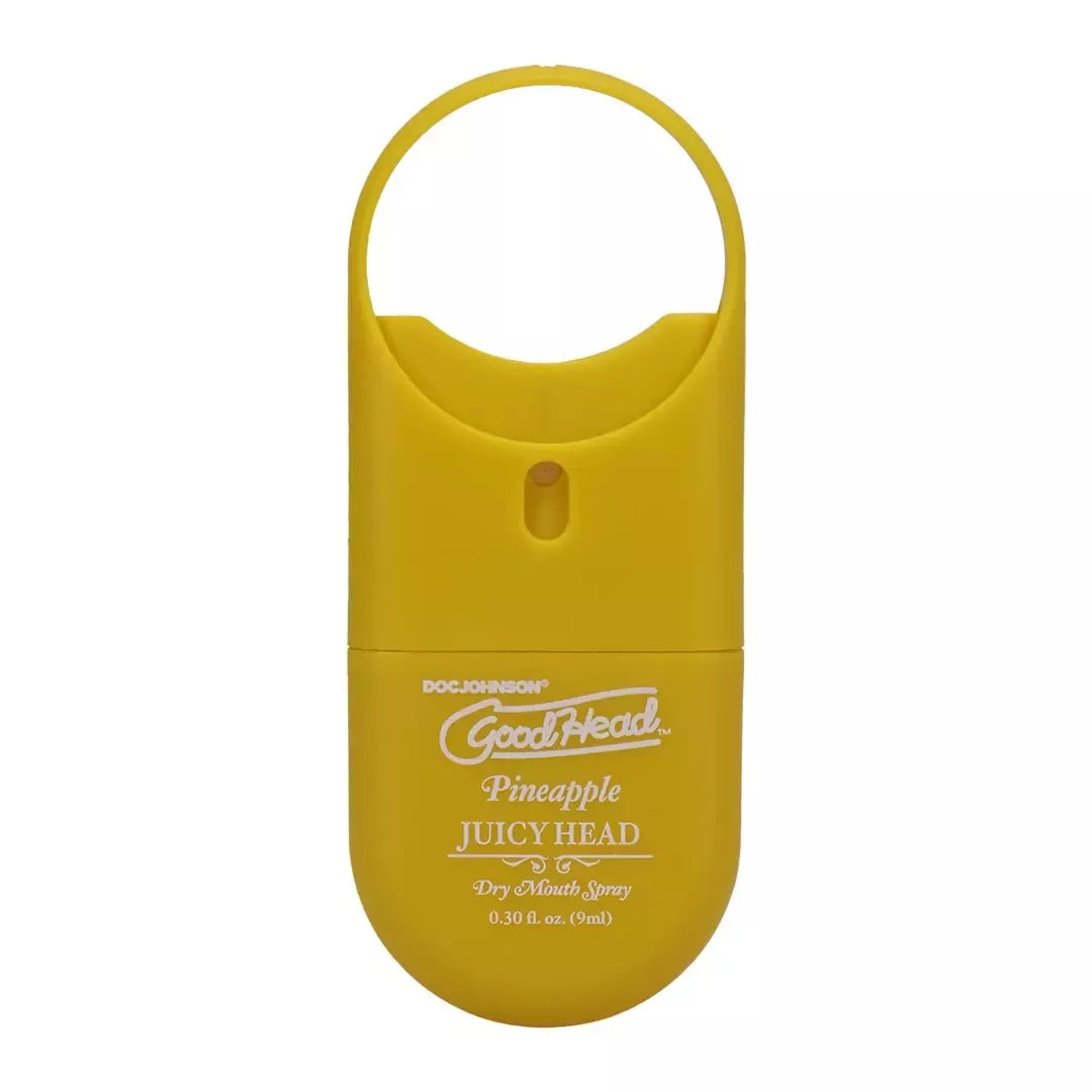 GoodHead Juicy Head burnos drėkinimo purškiklis, ananasų skonio, 9 ml, kelioninis dydis