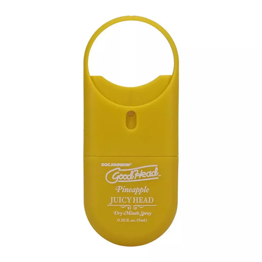 GoodHead Juicy Head burnos drėkinimo purškiklis, ananasų skonio, 9 ml, kelioninis dydis