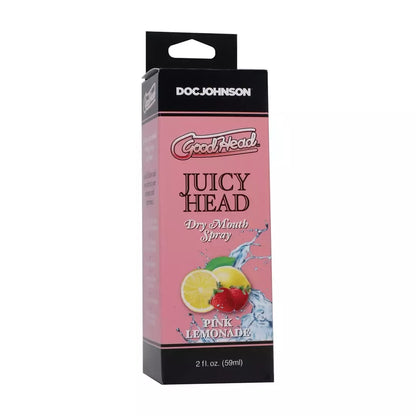 GoodHead Juicy Head rožinio limonado skonio sausos burnos purškiklis 59ml veganiška formulė