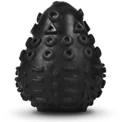 Gvibe G-Egg Black tekstūruota silikoninė kompaktiška intymi mova 6,5 cm
