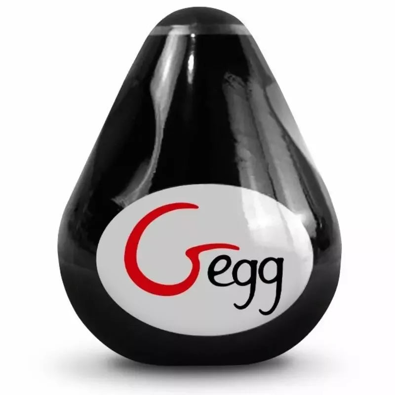 Gvibe G-Egg Black tekstūruota silikoninė kompaktiška intymi mova 6,5 cm