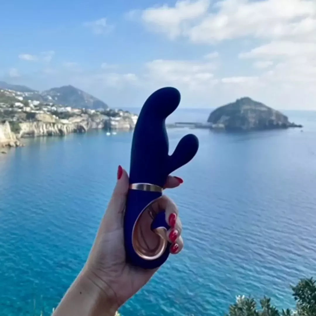 Gvibe Gentley Caribbean Blue – dviejų variklių intymus prietaisas, atsparus vandeniui