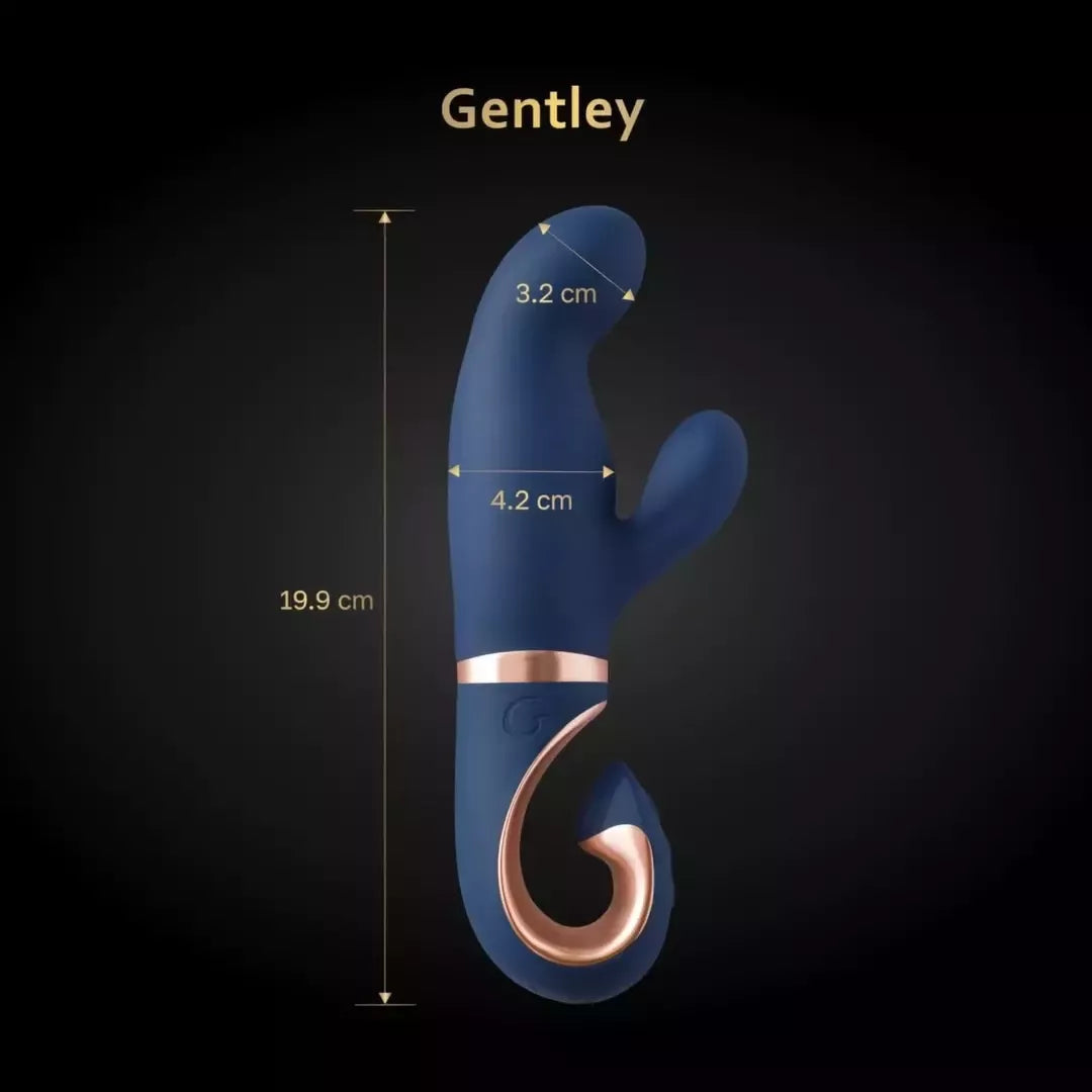 Gvibe Gentley Caribbean Blue – dviejų variklių intymus prietaisas, atsparus vandeniui