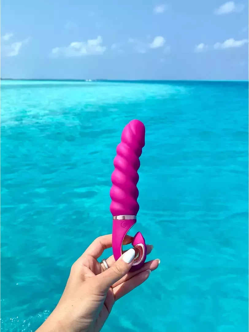 Gvibe Gjack Mini Sweet Raspberry kompaktiškas intymus įrenginys Bioskin