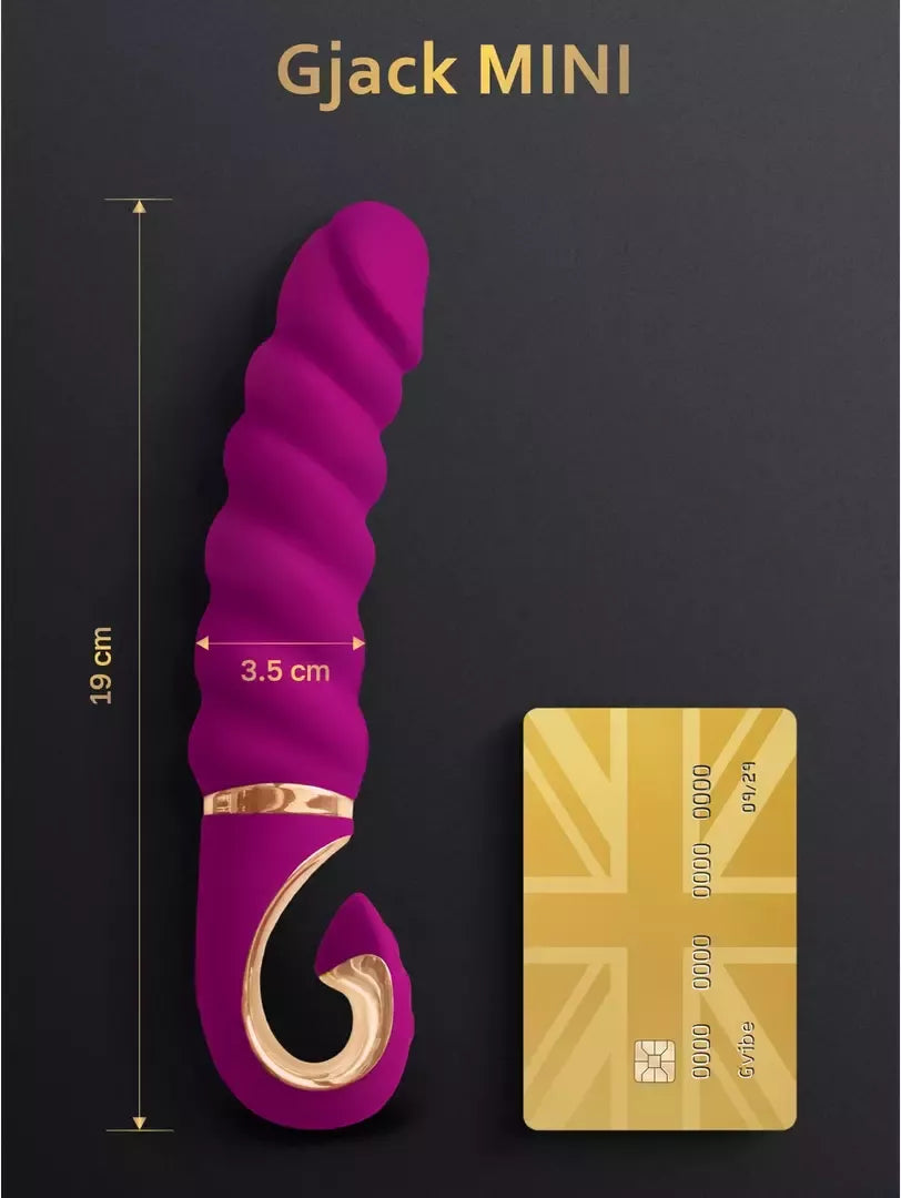Gvibe Gjack Mini Sweet Raspberry kompaktiškas intymus įrenginys Bioskin