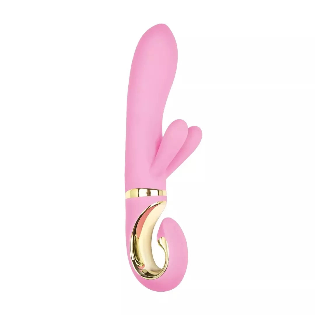 Gvibe Grabbit intymus masažuoklis Candy Pink, trigubas variklis